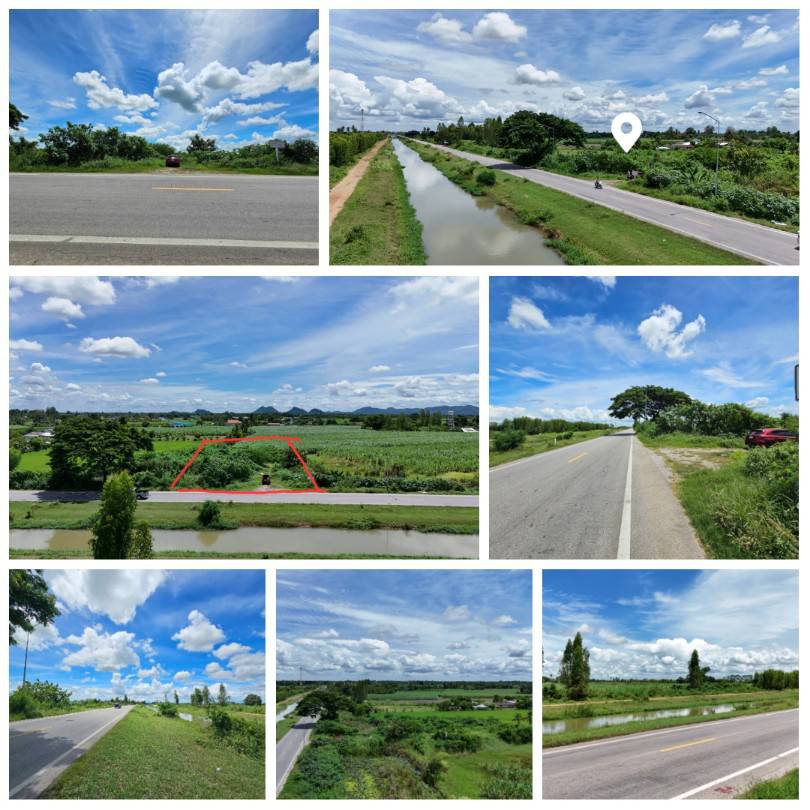 ดินสวยถมแล้ว ติดคลองส่งน้ำชลประทาน อำเภอท่าม่วง  กาญจนบุรี