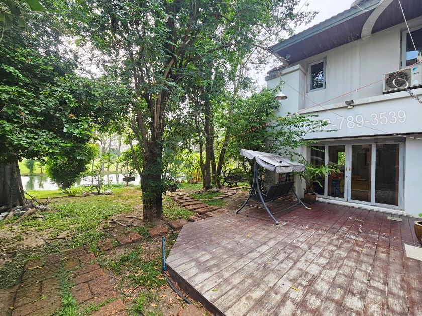 บ้านเดี่ยวเมืองเอก โครงการ4 หน้าติดน้ำ วิวสนามกอล์ฟ